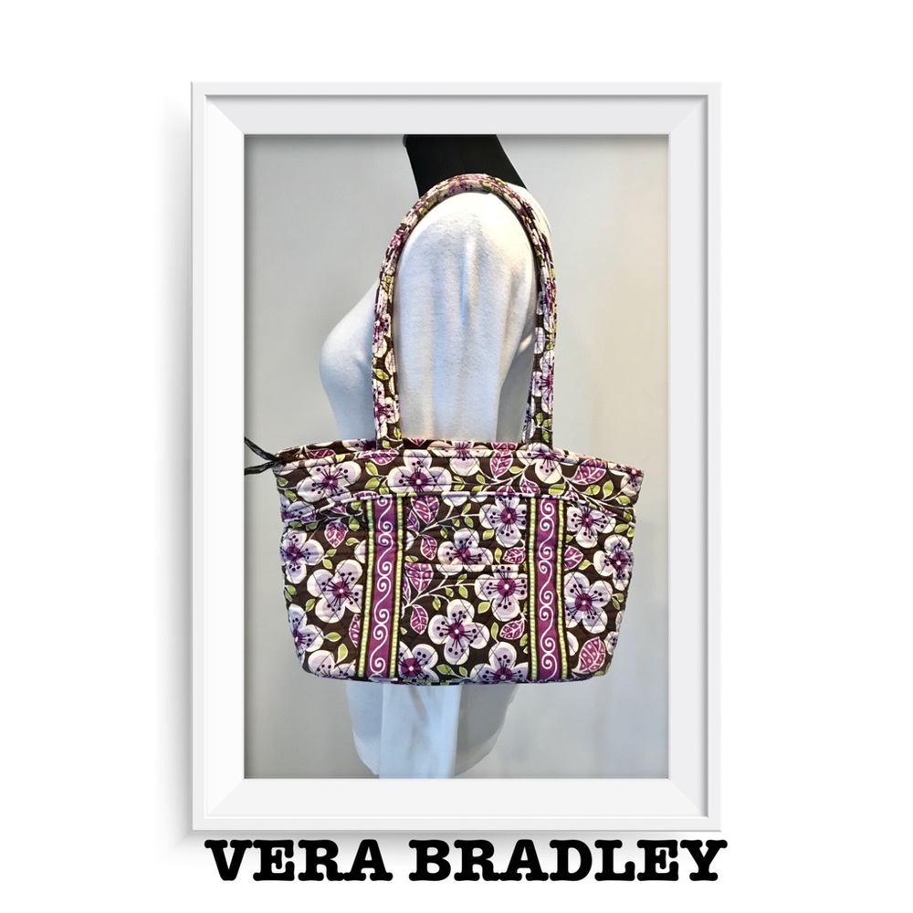 New Vera Bradley Plum Petals Handbag